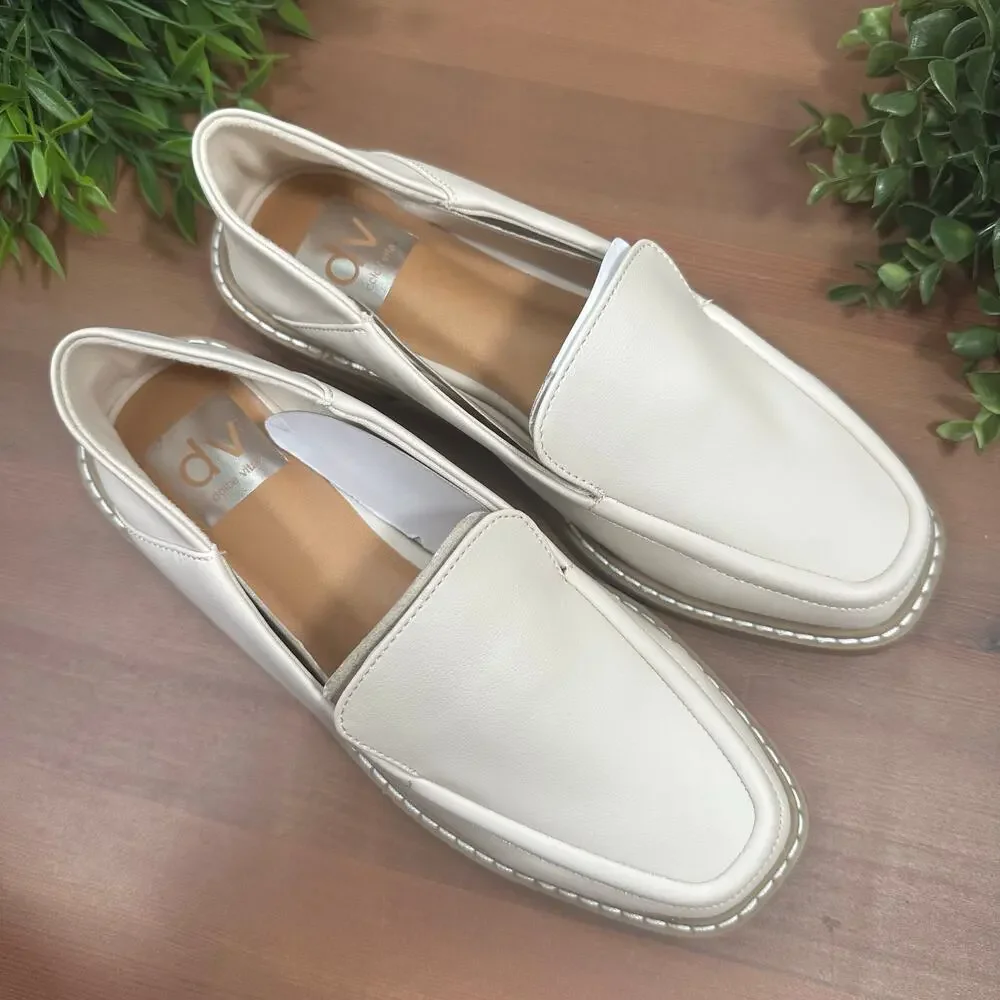 NWOT‎ DV By Dolce Vita Women's Flirty Ivory Loafers Size 6.5